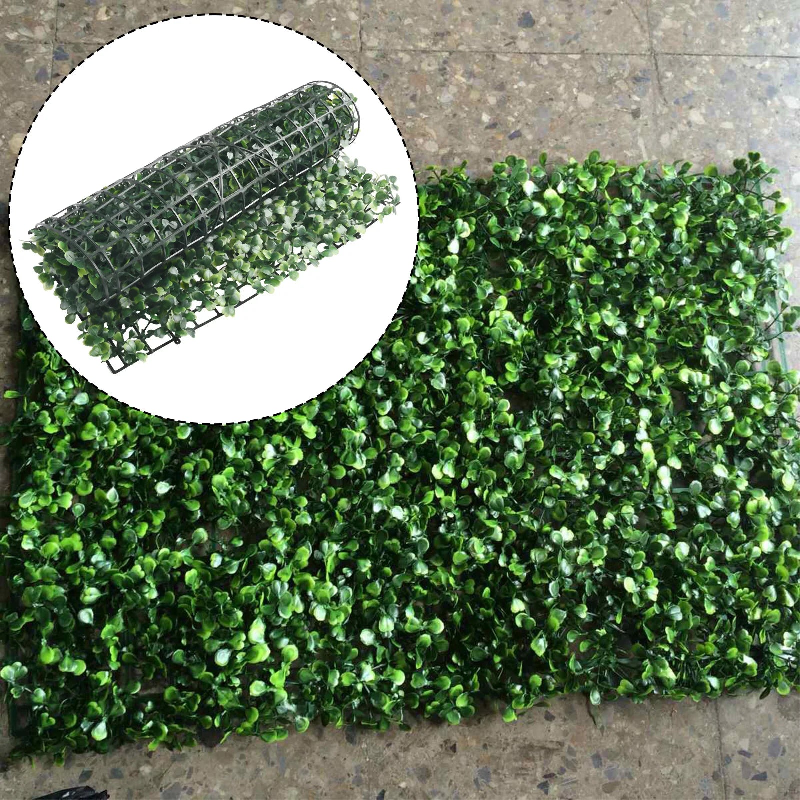 Mur végétal artificiel 40 x 60 cm panneau décoratif verdure synthétique pour mur intérieur extérieur