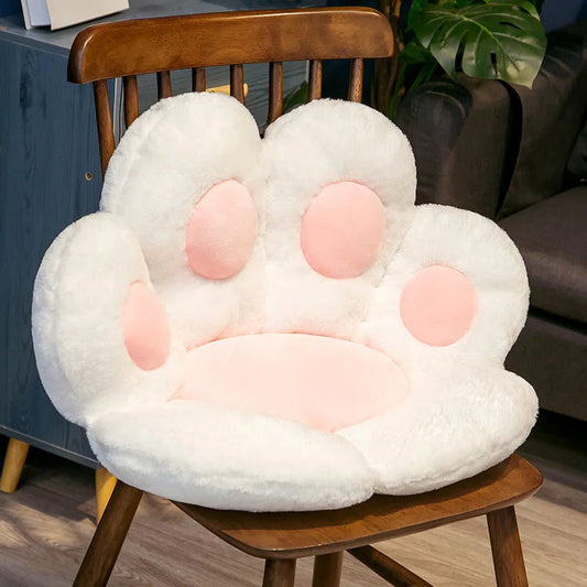 Oreiller en forme de patte de chat, cadeau original pour amoureux des félins. Décoration intérieure