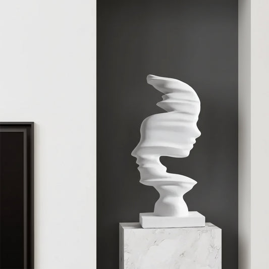 Ornement d’art humain abstrait en résine moderne et créatif, sculpture décorative pour bureau, meuble TV et maison. Décoration intérieure