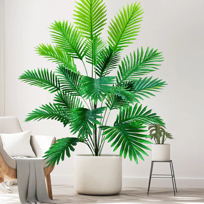 Palmier artificiel tropical réaliste de 52 à 125 cm pour décoration intérieure exotique