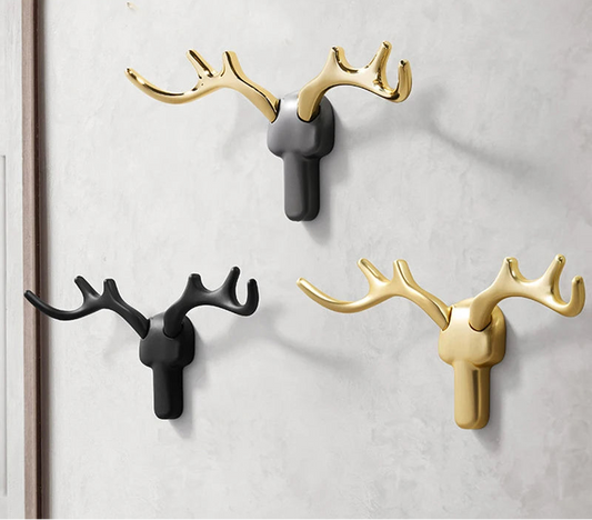 Porte-manteau mural multifonction en métal résistant – idéal pour vêtements et accessoires. Décoration intérieure