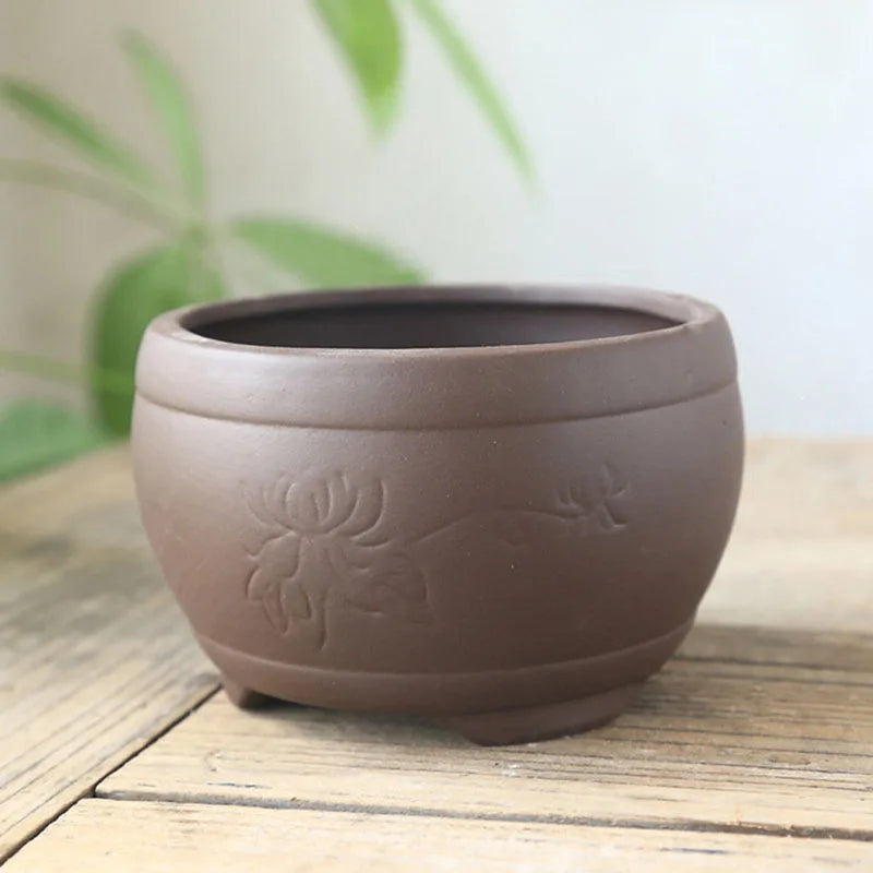 Pot de fleurs en céramique noire - Décoration intérieure
