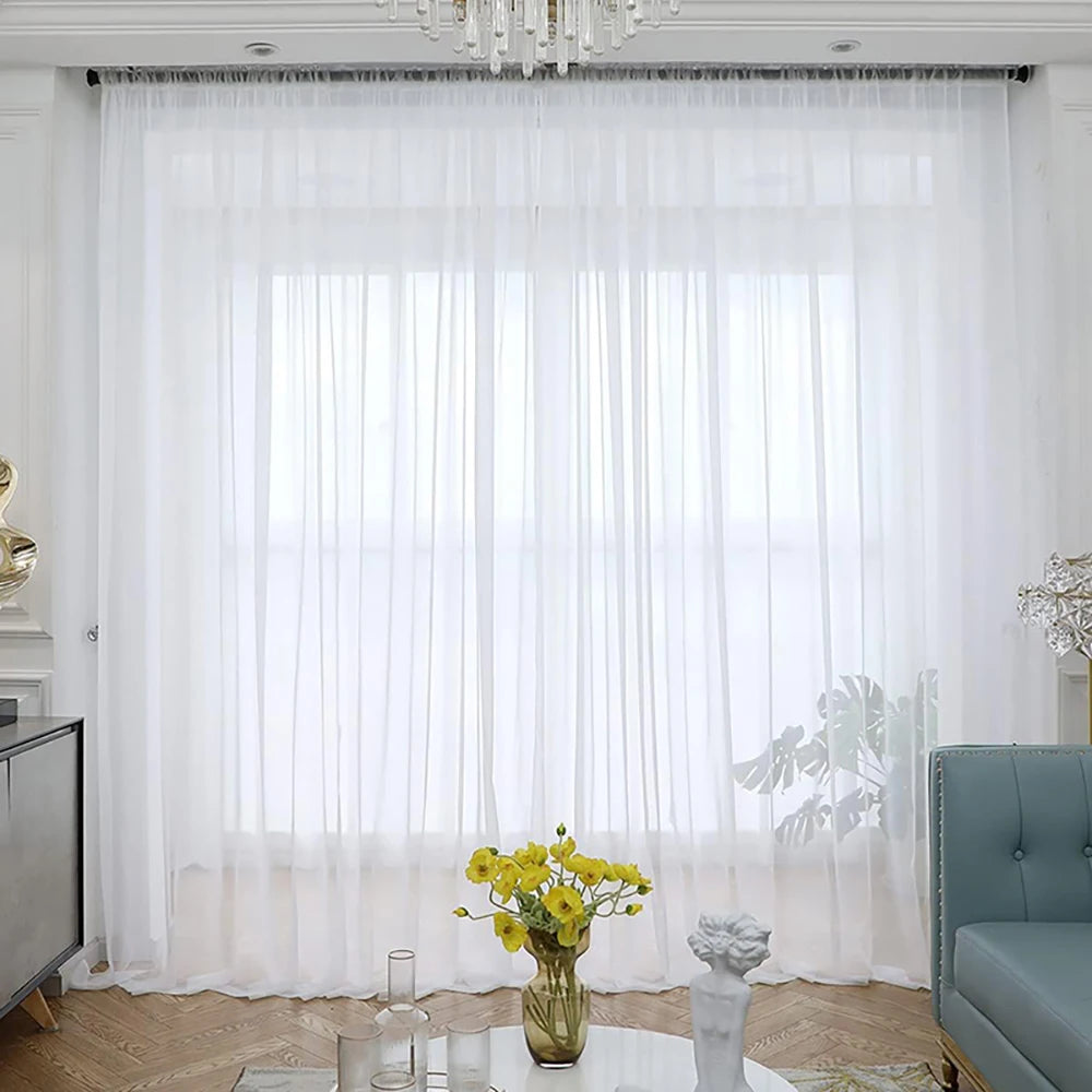 Rideau de fond en mousseline infroissable  – transparent et scintillant pour mariage, anniversaire ou fête prénatale - Décoration intérieure