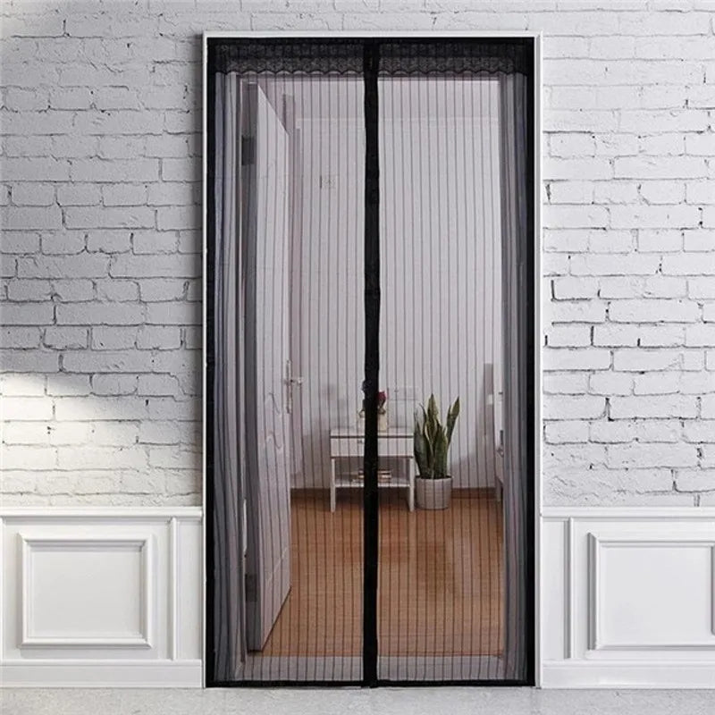 Rideau de porte en maille magnétique anti-moustiques – protection été pour cuisine, salon ou chambre, fermeture automatique - Décoration intérieure
