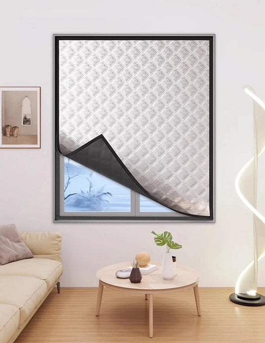Rideaux chauds à double épaisseur avec moustiquaire – isolation contre le froid, la chaleur et les bruits, protection solaire pour intérieur - Décoration intérieure.