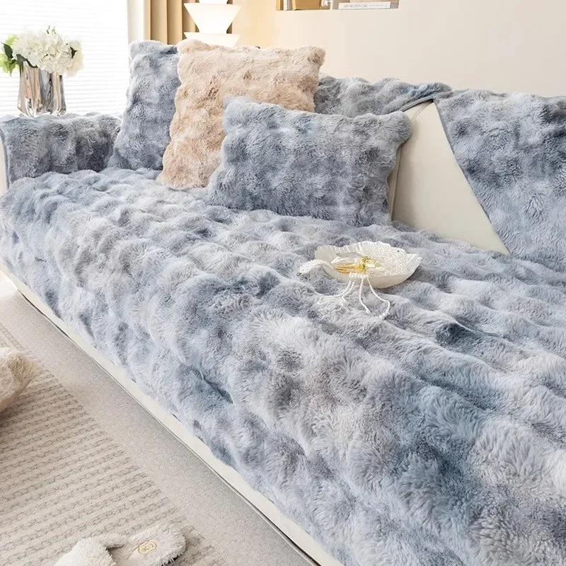 Housse de Canapé en Peluche