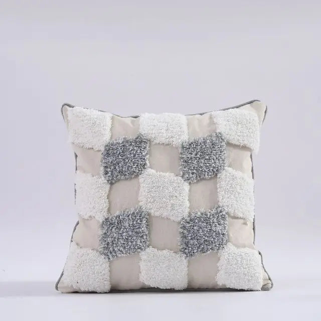 Housse de Coussin à Pompons style Bohème Nordique