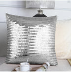 Housse de Coussin en Fourrure à paillettes