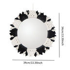 Miroir Mural en macramé tissé à la main