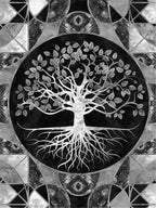 Tableau Moderne Art Arbre de Vie