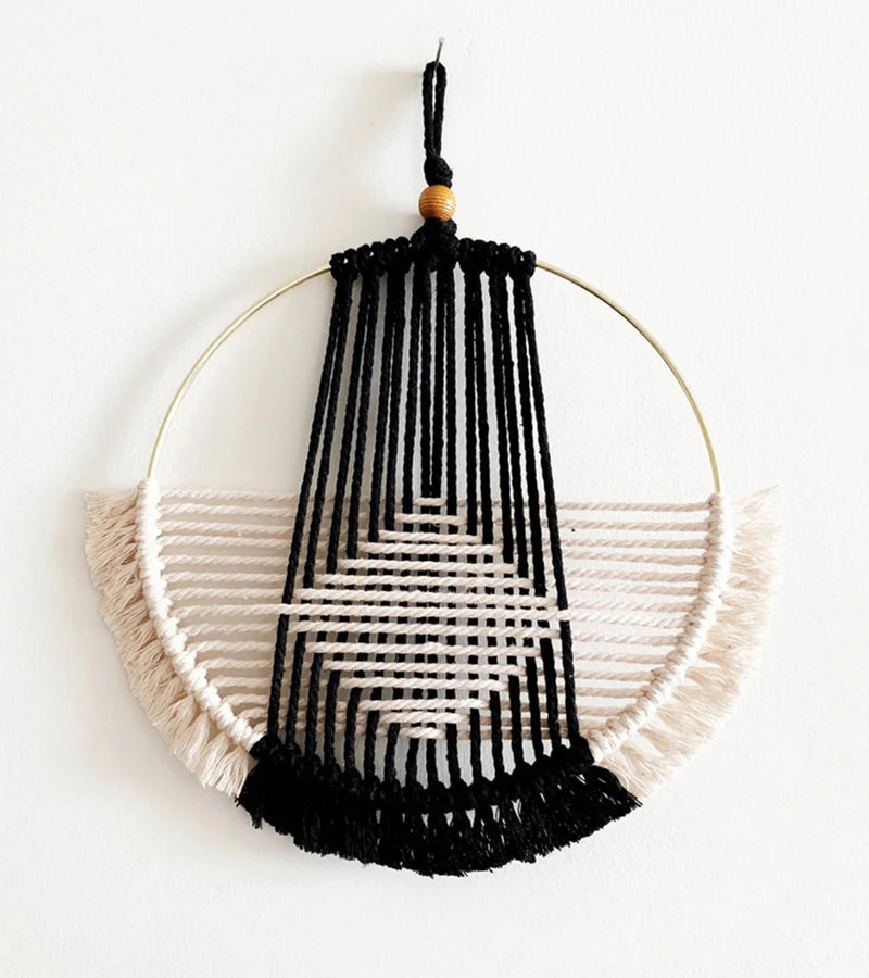 Macramé Murale Rond Bohème