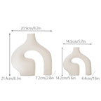 Vase en Céramique Style Nordique Blanc