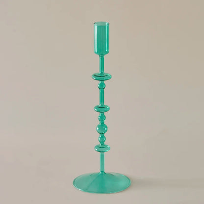 Bougeoir Coloré mince en Verre