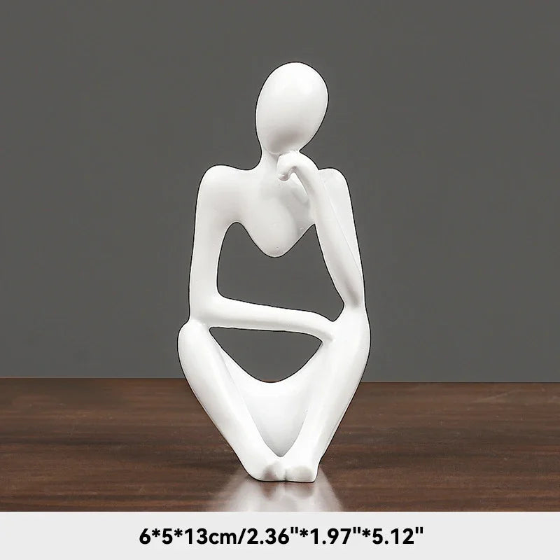 Statue abstraite du Penseur