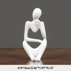 Statue abstraite du Penseur