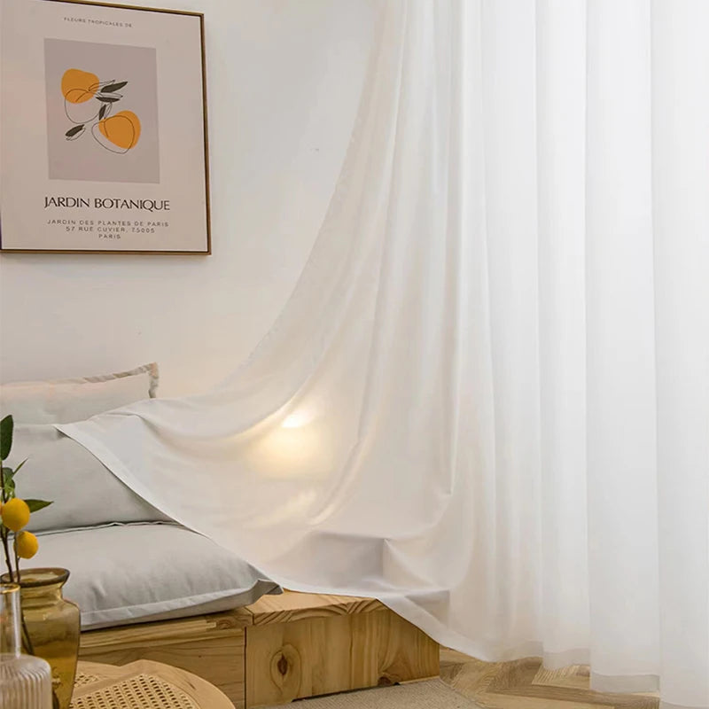 Rideaux en Tulle Blanc