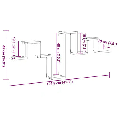 Etagère Murale Blanche Bois