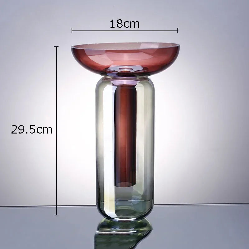 Vase en Verre pour Fleurs hydroponiques