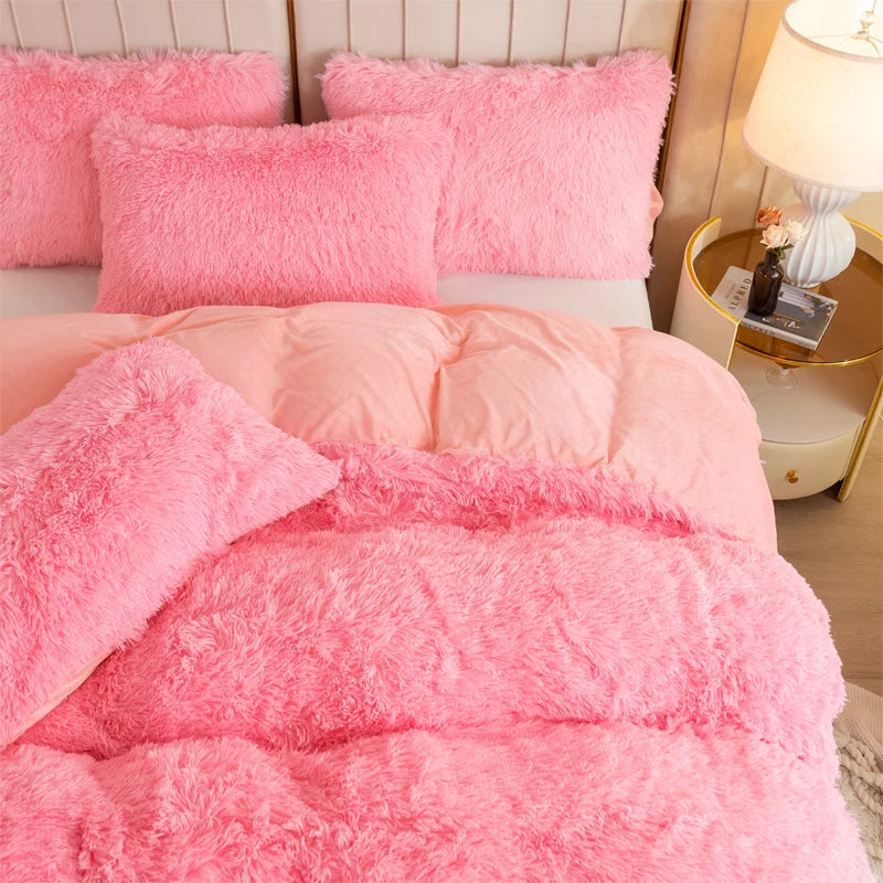 Housse de Couette Luxueuse en Peluche