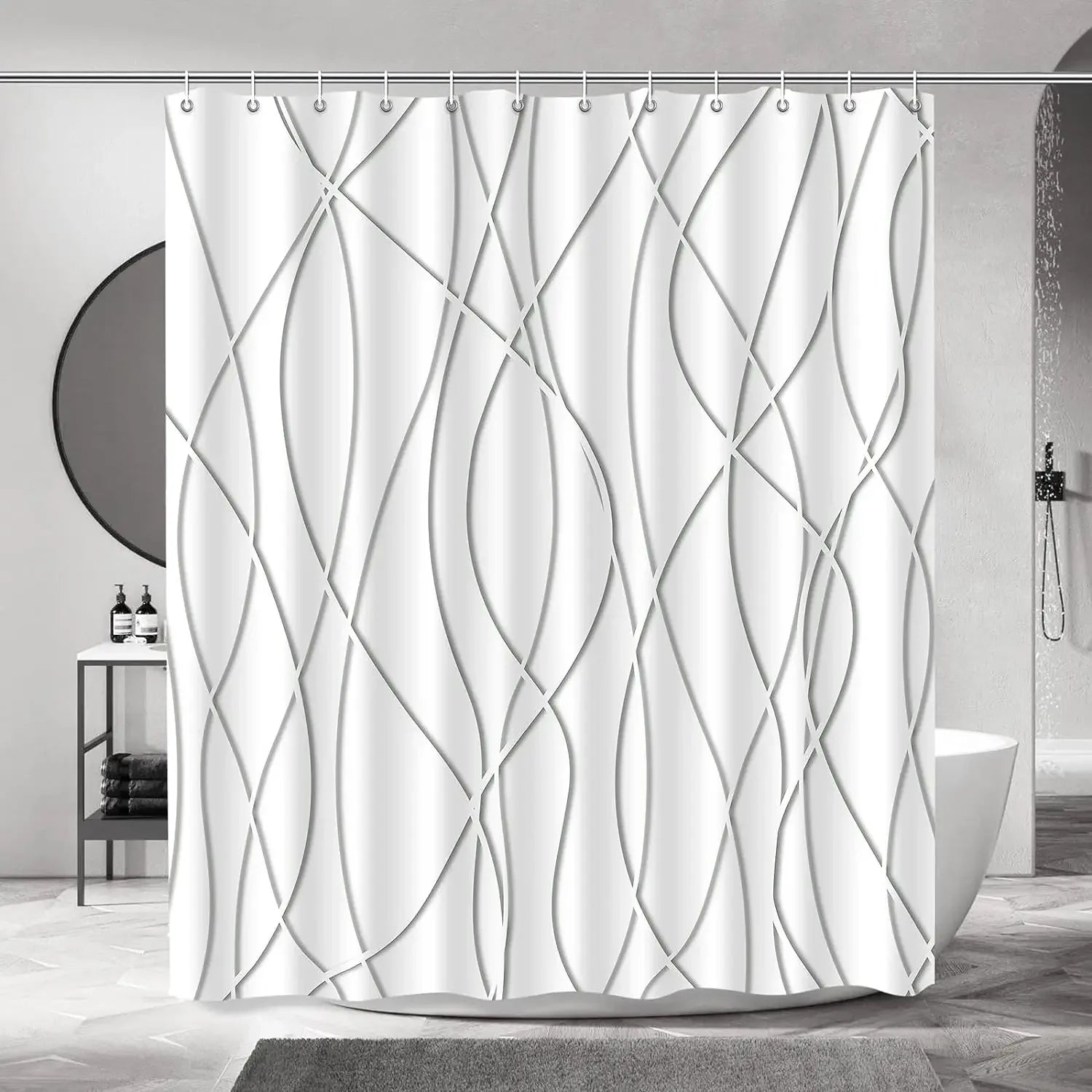 Rideau de Douche en Tissu