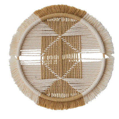 Panier Mural Rond Macramé