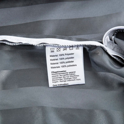 Parure Housse de couette rayée en Satin