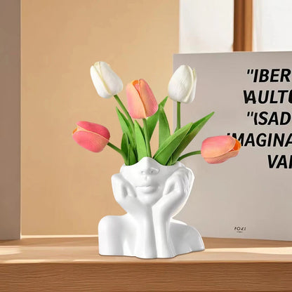 Vase Design Nordique Fille Pensante