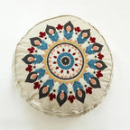 Housse de Coussin Ronde Ethnique Marocaine