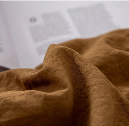 Parure Housse de Couette en Coton Lavé