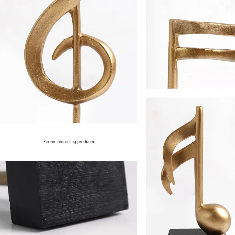Figurine Note de Musique Doré