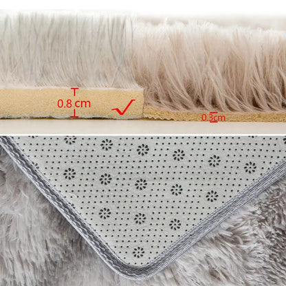 Tapis Rond en Peluche