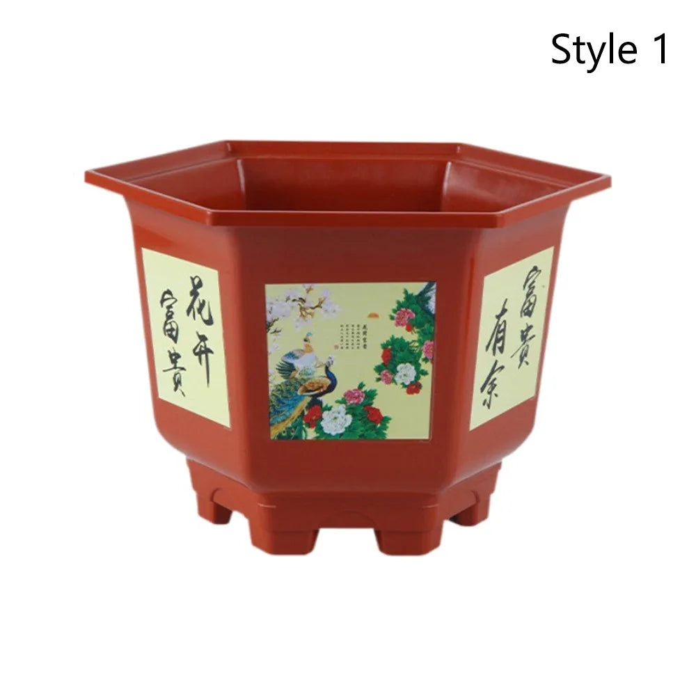 Pot de Fleur Hexagonal