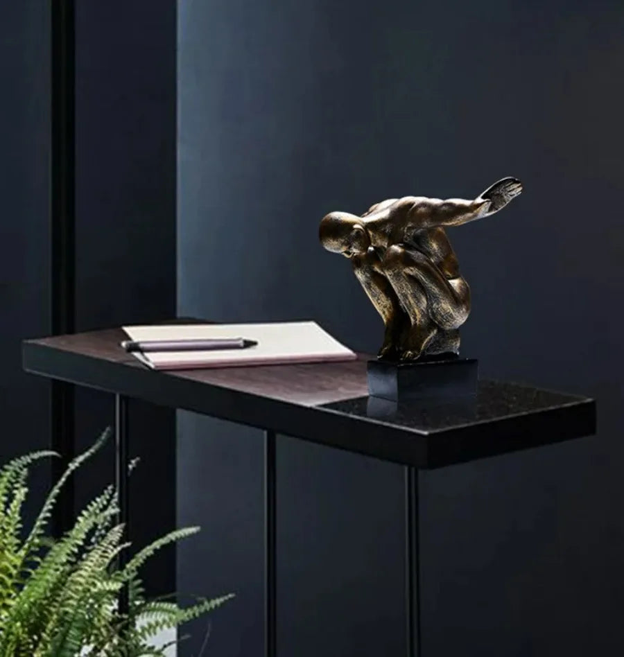 Sculpture d'art corporel Humain