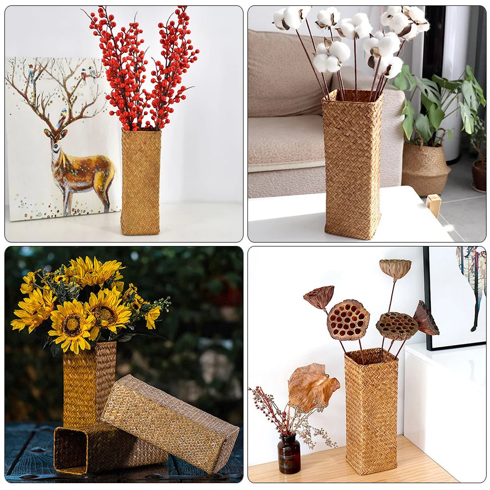 Grand Vase en Osier