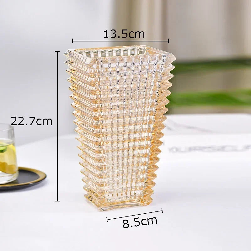 Vase en Cristal Transparent