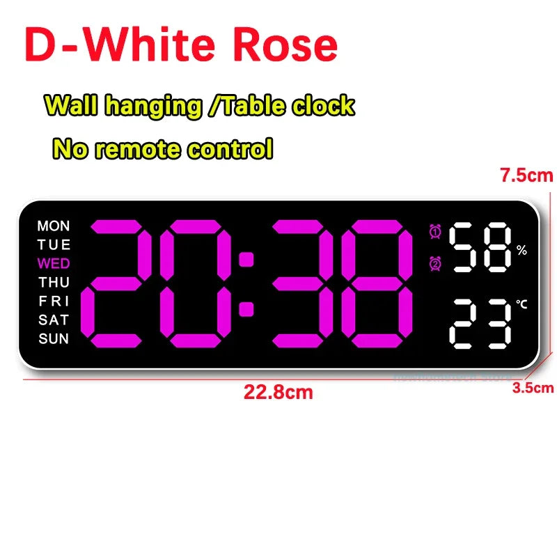 Horloge Murale numérique Led