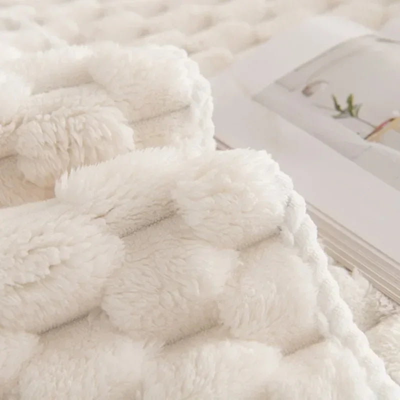Housse de canapé d'hiver épaisse en peluche