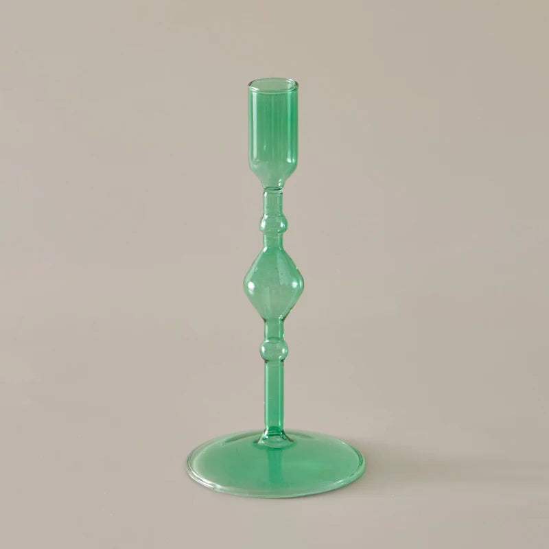 Bougeoir Coloré mince en Verre