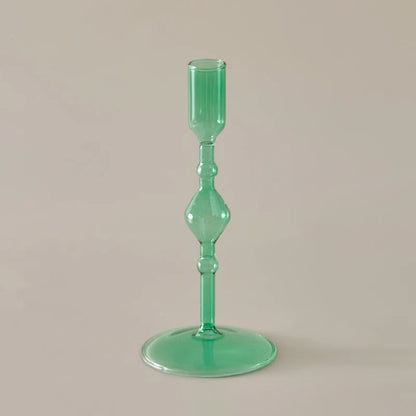 Bougeoir Coloré mince en Verre