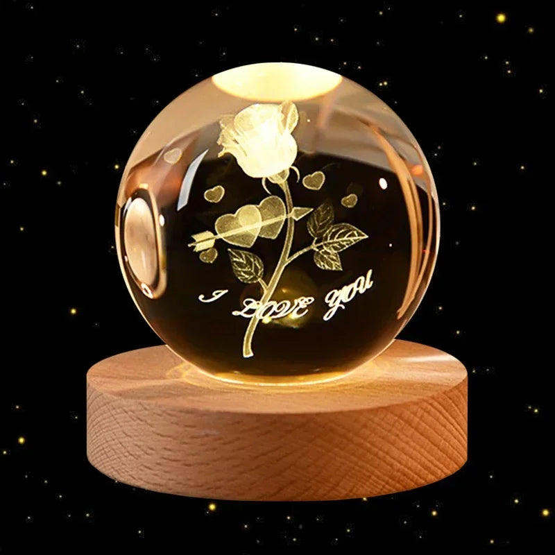 Boule de Cristal 3D Décoration Intérieure
