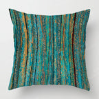 Housse de Coussin Verte Abstraite