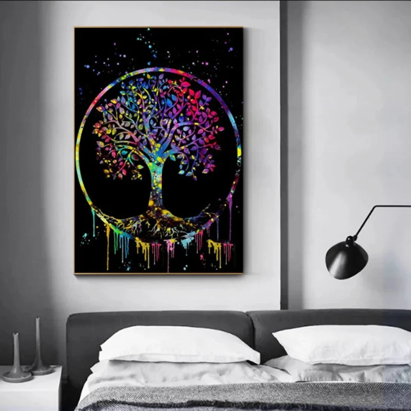 Tableau Moderne Art Arbre de Vie