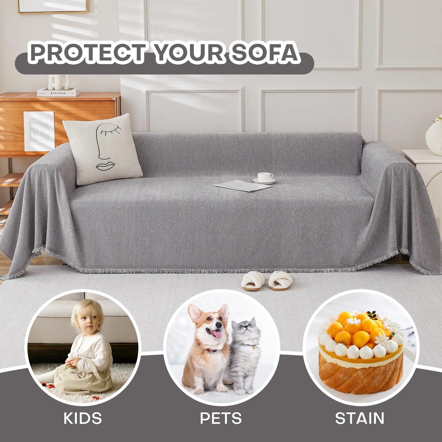 Housse de Canapé Lavable