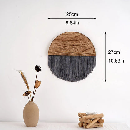 Décoration Murale Demi-Cercle en Macramé