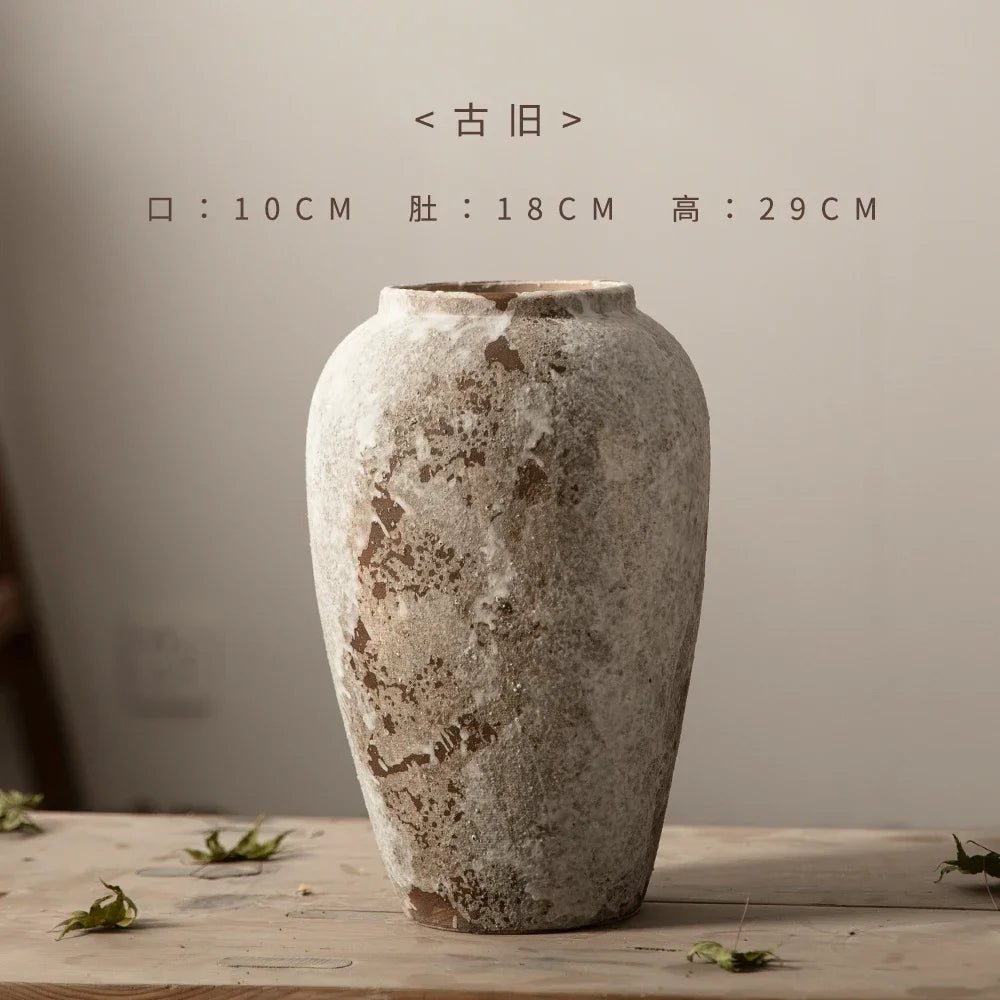 Vase en Céramique Tacheté