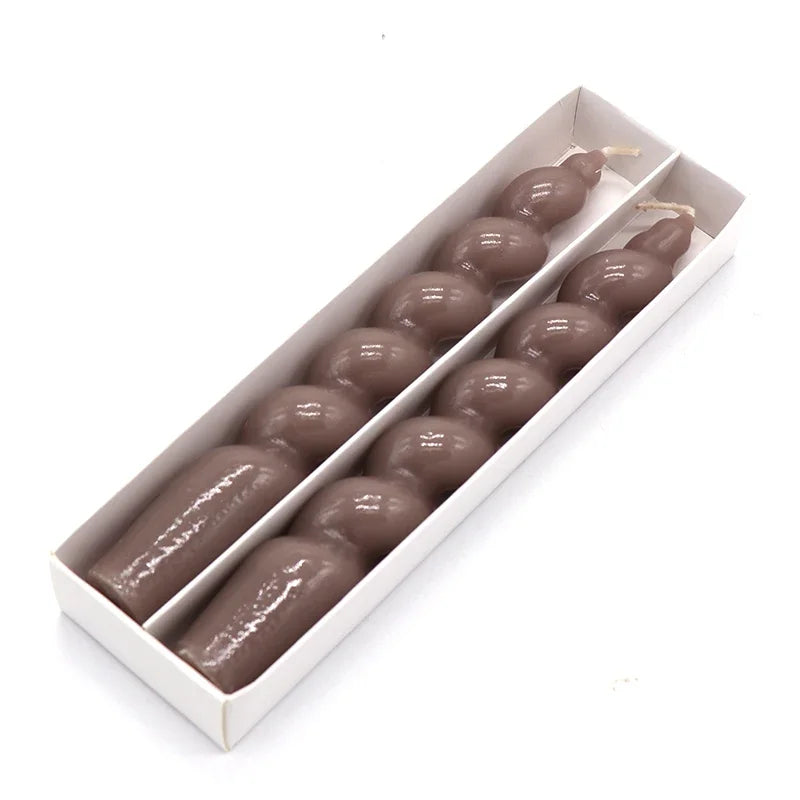 Bougies en spirale 2 pièces