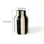 Vase en Céramique à Rayures