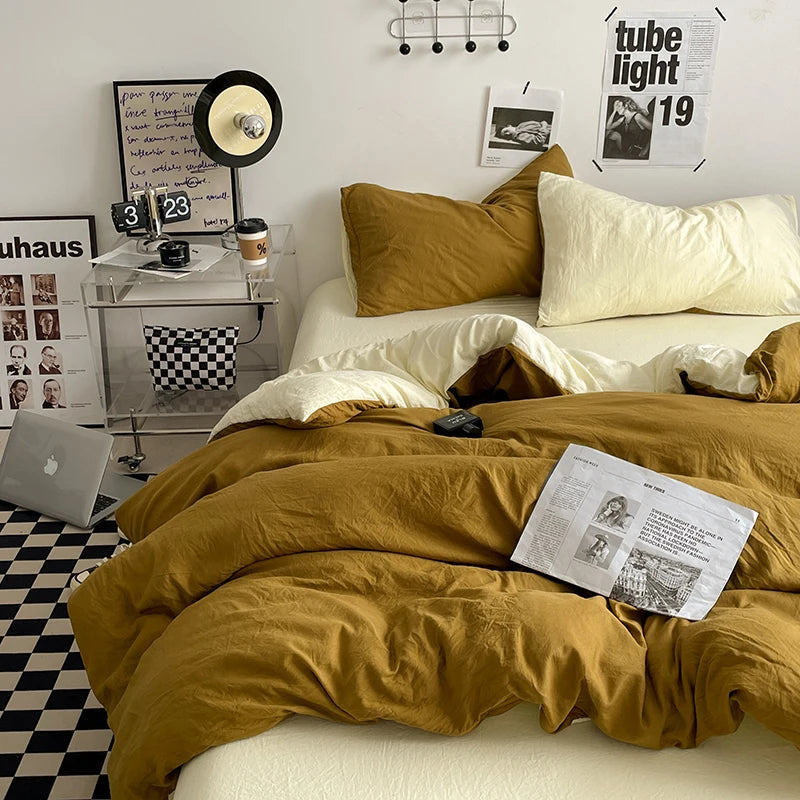 Parure Housse  de Couette en Coton