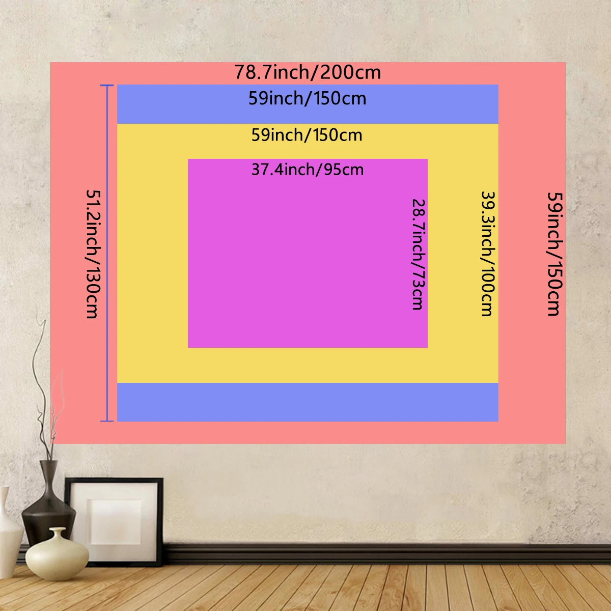 Tenture Murale Noir et Blanc