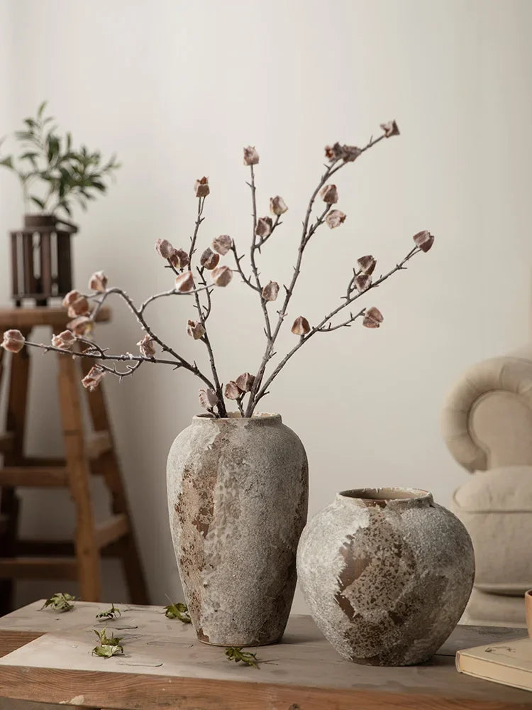Vase en Céramique Tacheté
